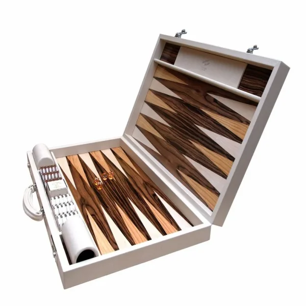Leather & Wood Backgammon - Image 6