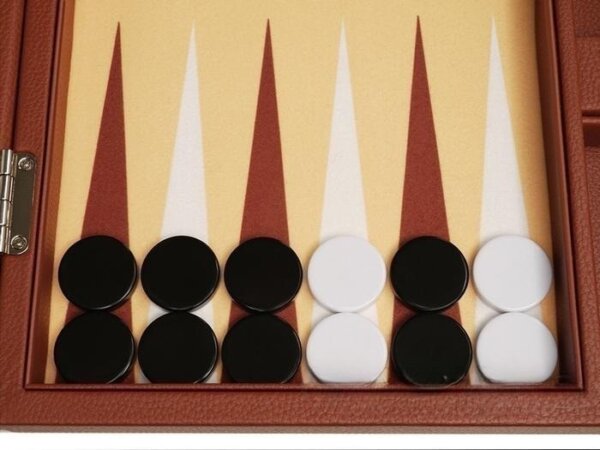 13-inch Premium Backgammon Set - Desert Brown - Image 3