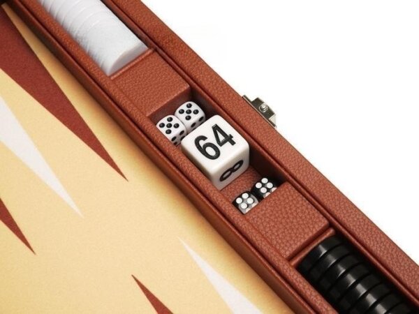 13-inch Premium Backgammon Set - Desert Brown - Image 4