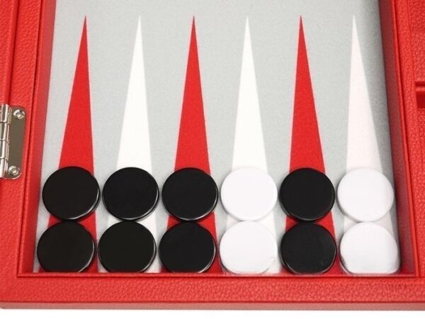 13-inch Premium Backgammon Set - Red - Image 3