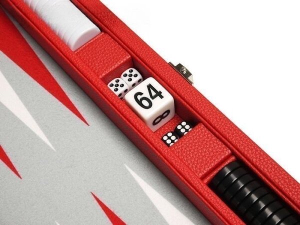 13-inch Premium Backgammon Set - Red - Image 4