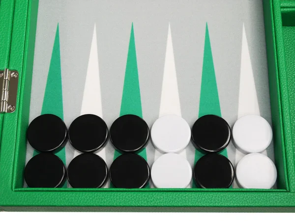 16-inch Premium Backgammon Set - Green - Image 3