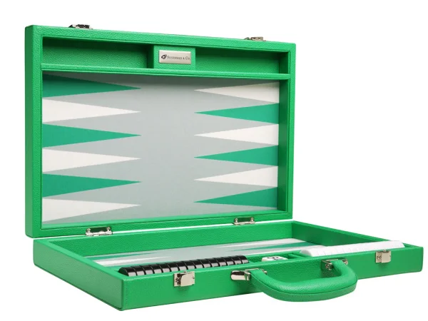 16-inch Premium Backgammon Set - Green - Image 2