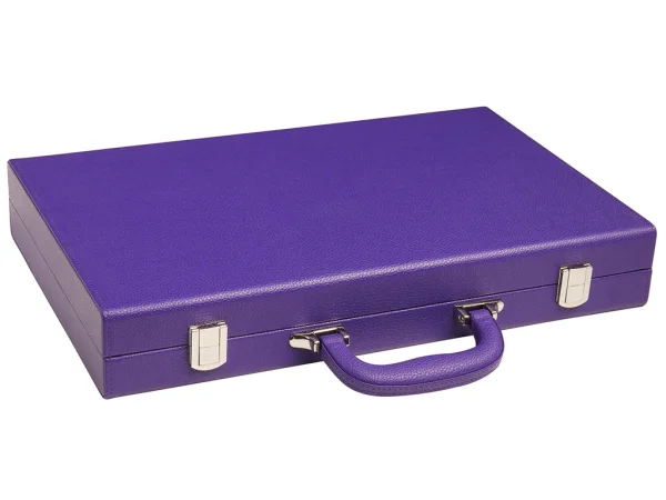 16-inch Premium Backgammon Set - Purple - Image 7