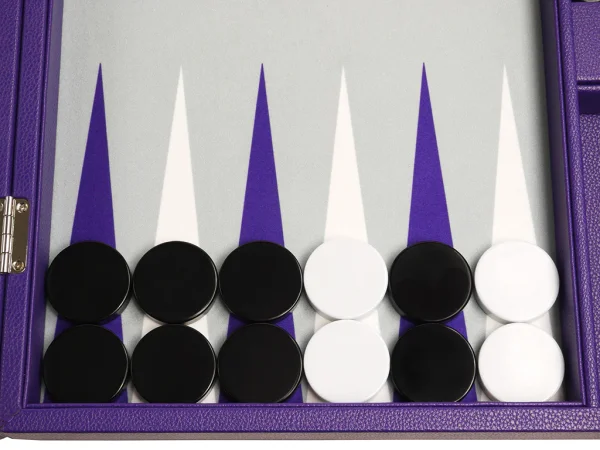 19-inch Premium Backgammon Set - Purple - Image 3
