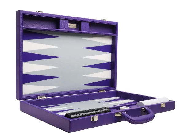 19-inch Premium Backgammon Set - Purple - Image 2