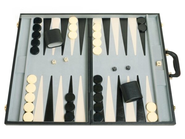 21-inch Tournament Backgammon Set - Black