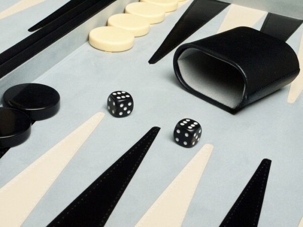 21-inch Tournament Backgammon Set - Black - Image 3