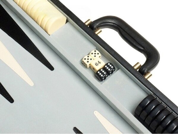 21-inch Tournament Backgammon Set - Black - Image 4