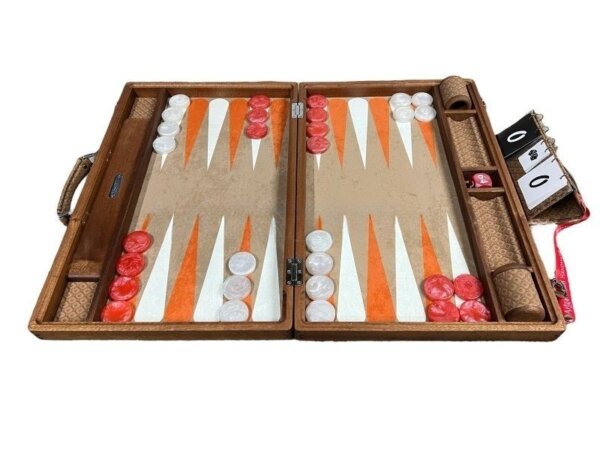 Bespoke Sapelli Wood Backgammon Set