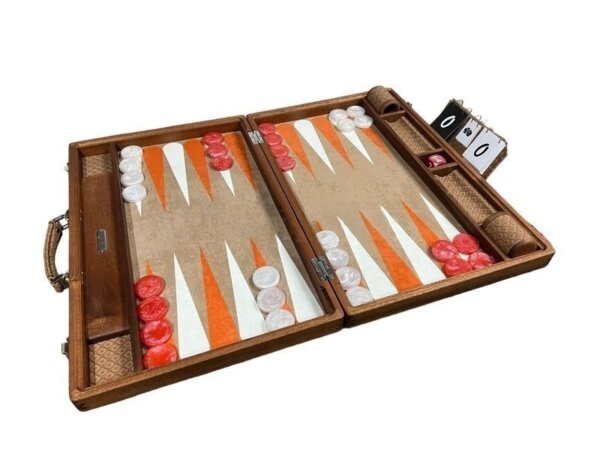Bespoke Sapelli Wood Backgammon Set - Image 2