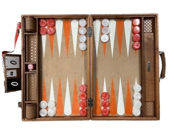 Bespoke Sapelli Wood Backgammon Set - Image 3