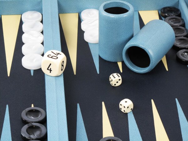 Leather & Acrylic Backgammon Sets - Image 3