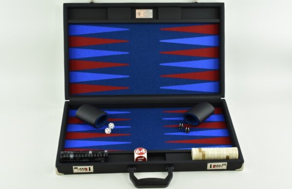 Pacific Blue - Red/Blue FTH Tournament Backgammon Set - Image 2