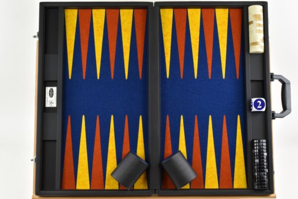Pacific Blue - Saffron/Rust FTH Tournament Backgammon Set - Image 4