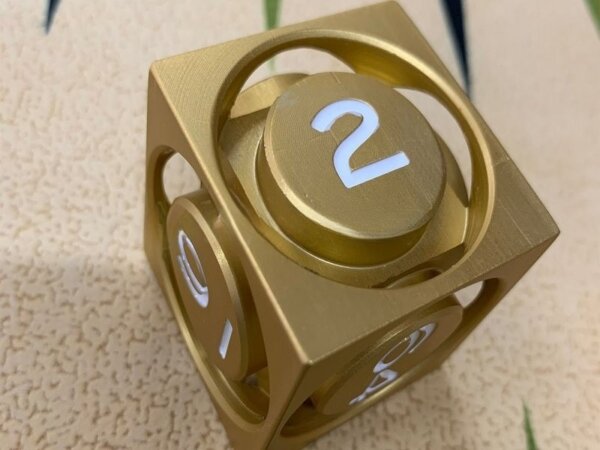 Gold - ArtGammon Doubling Cube