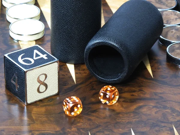 Leather & Wood Backgammon - Image 5