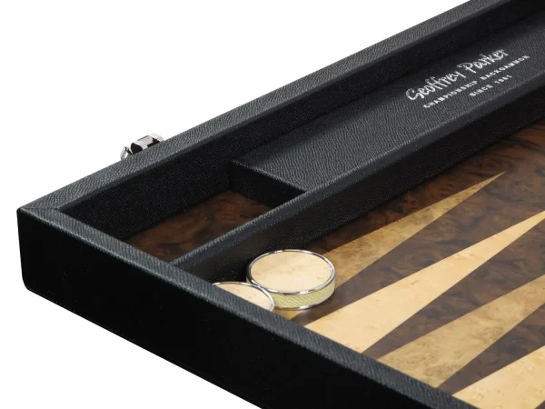 Leather & Wood Backgammon - Image 2