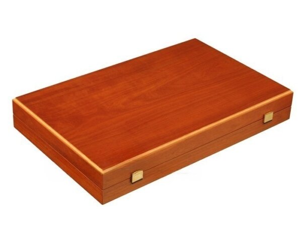 Mahogany Backgammon Set - Large - Green - Image 5