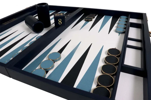 Personalised Backgammon Set – Bridle Hide - Image 8