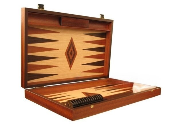 Wenge Backgammon Set - Large - Oak Field - Image 2
