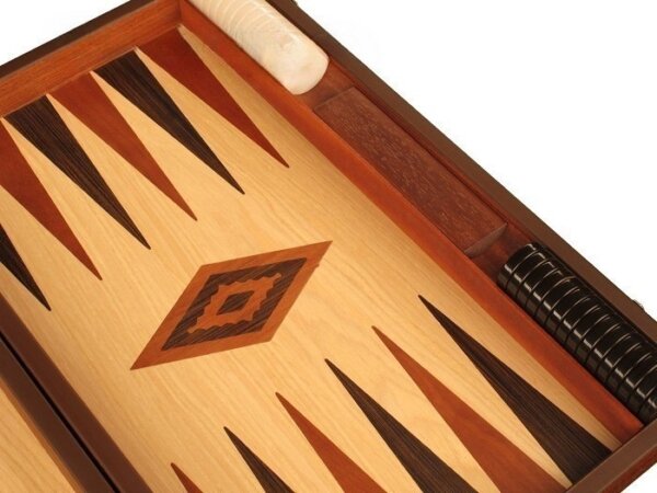 Wenge Backgammon Set - Large - Oak Field - Image 4