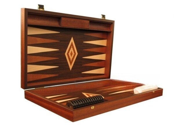 Wenge Backgammon Set - Large - Wenge Field - Image 2