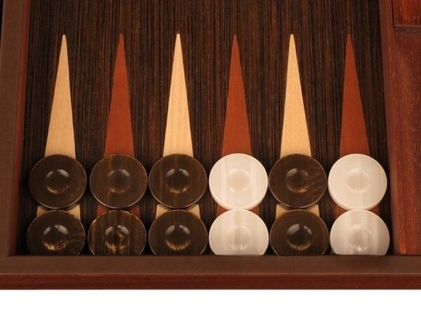 Wenge Backgammon Set - Large - Wenge Field - Image 3