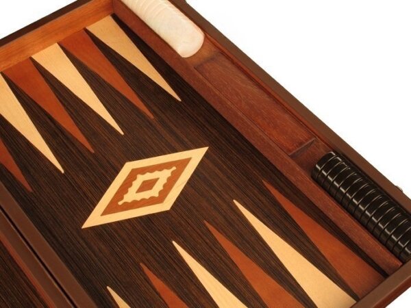 Wenge Backgammon Set - Large - Wenge Field - Image 4