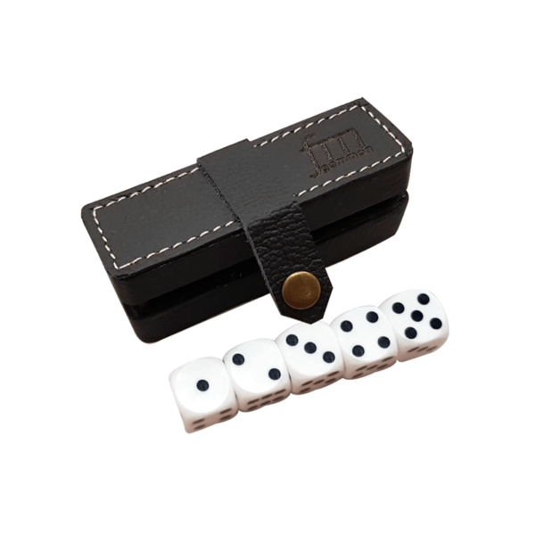 FM - Leather Dice Box - Black #1 - Image 2
