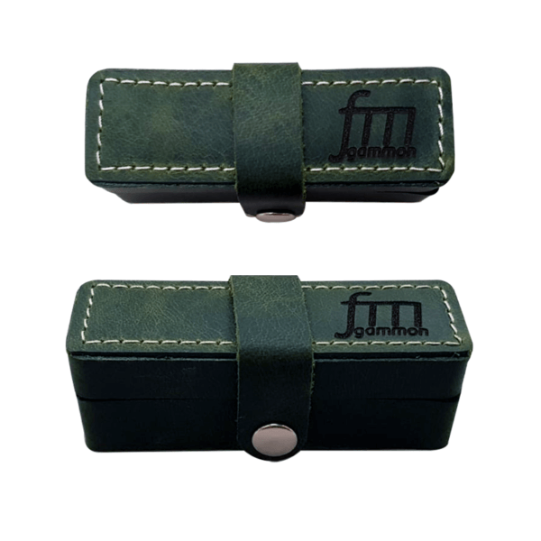 FM - Leather Dice Box - Green