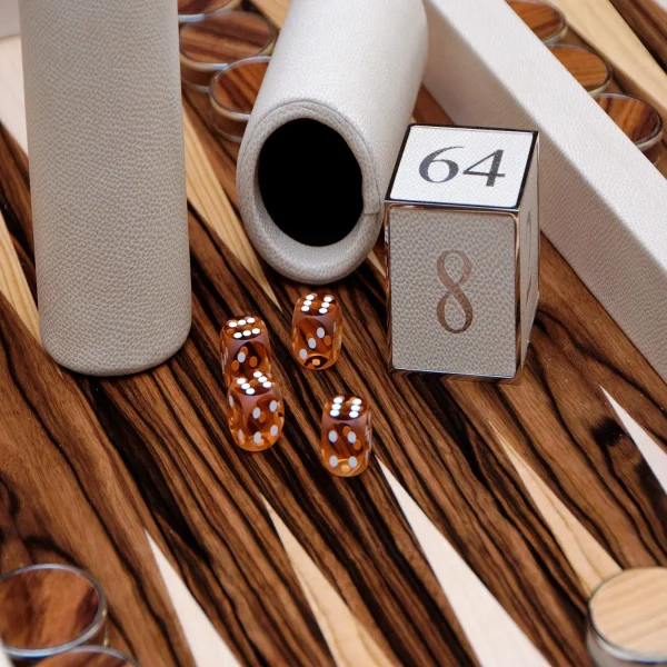 Leather & Wood Backgammon - Image 7