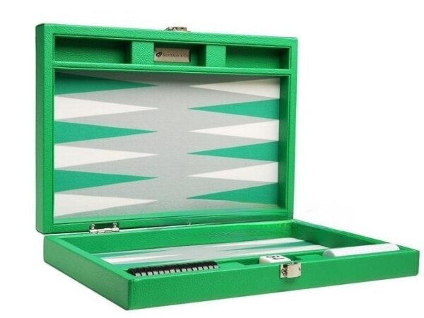 13-inch Premium Backgammon Set - Green - Image 2