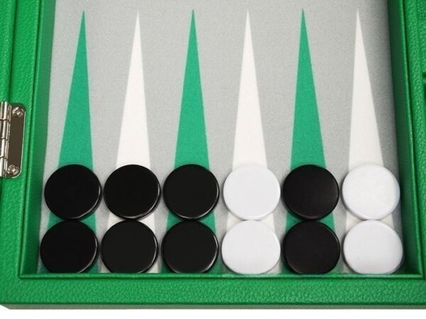 13-inch Premium Backgammon Set - Green - Image 3