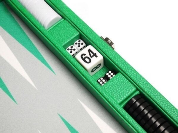 13-inch Premium Backgammon Set - Green - Image 4