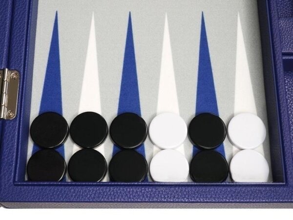13-inch Premium Backgammon Set - Indigo Blue - Image 3