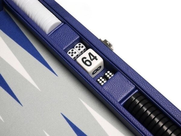 13-inch Premium Backgammon Set - Indigo Blue - Image 4