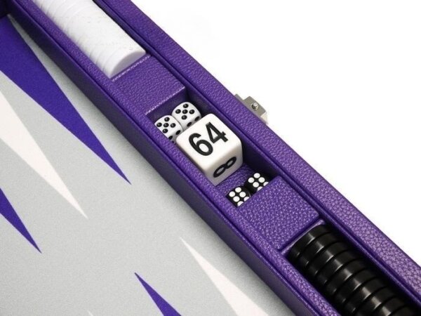13-inch Premium Backgammon Set - Purple - Image 4