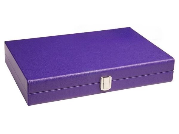 13-inch Premium Backgammon Set - Purple - Image 6