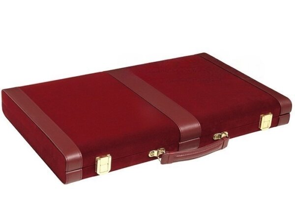 15-inch Deluxe Backgammon Set - Maroon - Image 5