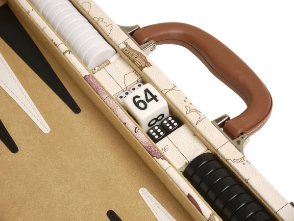 15-inch Map Backgammon Set - White - Image 4