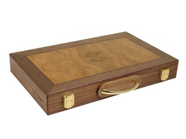 15-inch Wood Backgammon Set - Burlwood - Image 6