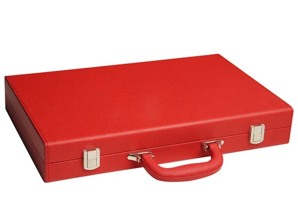 16-inch Premium Backgammon Set - Red - Image 7