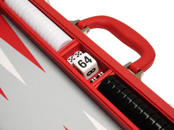 16-inch Premium Backgammon Set - Red - Image 4