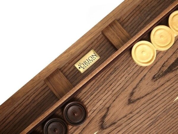 18-inch Wood Backgammon Set - Walnut Burl - Image 3
