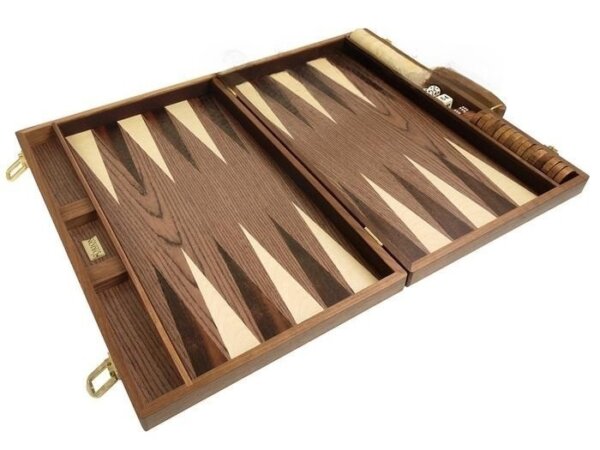 18-inch Wood Backgammon Set - Walnut Burl - Image 5