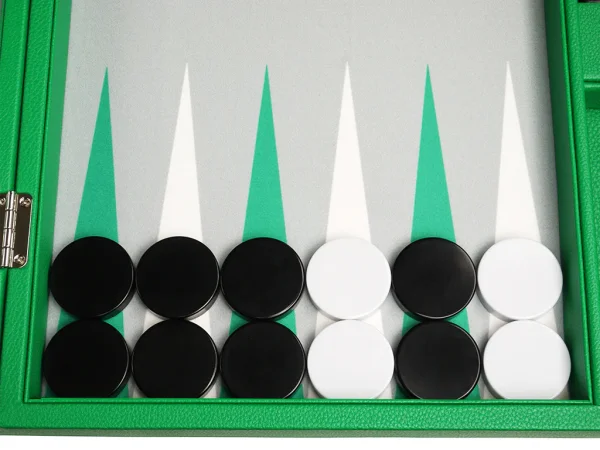 19-inch Premium Backgammon Set - Green - Image 3