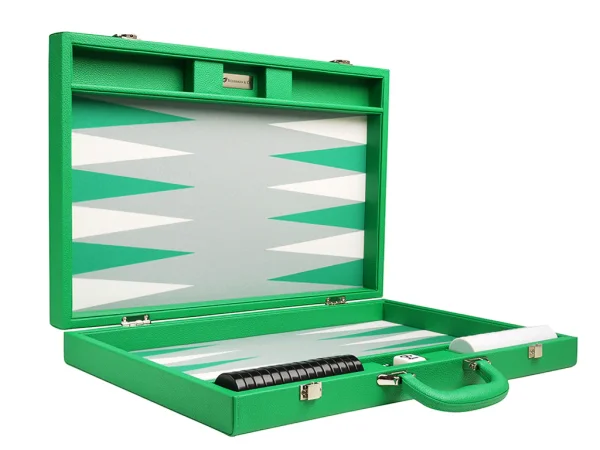 19-inch Premium Backgammon Set - Green - Image 2