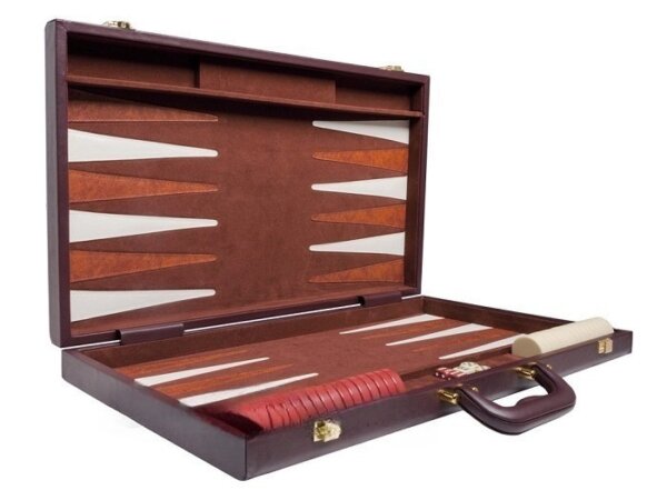 21-inch Tournament Backgammon Set - Brown - Image 2
