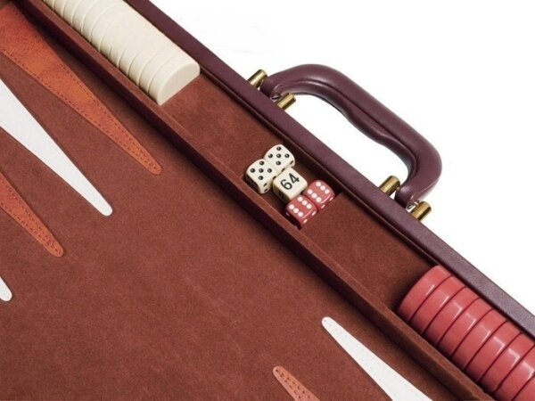 21-inch Tournament Backgammon Set - Brown - Image 4